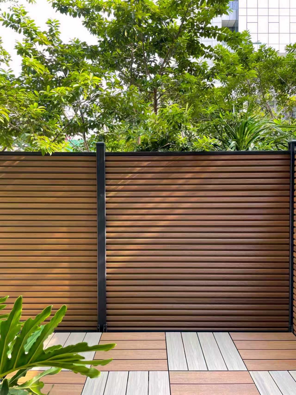 WPC ograja — detajl materiala